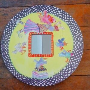 Scarce JUDIE BOMBERGER, Art Mirror, 12 inches